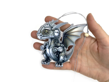 Ёлочный игрушки из фетра с драконом, идеи новогодних корпоративных подарков из эко материалов