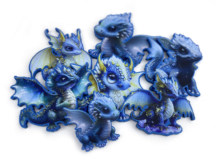 Крылатые драконы из фетра по авторскому дизайну, новогодние шары ручной работы с нанесением логотипа